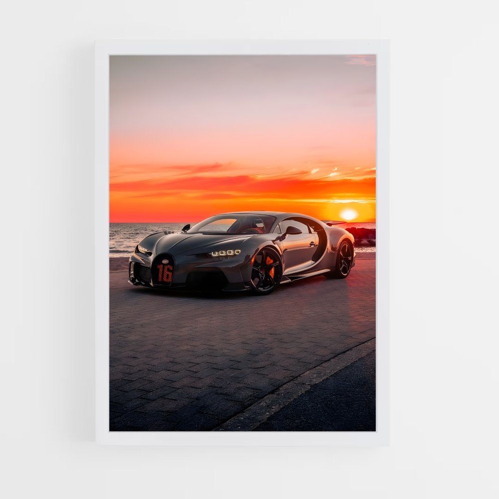 Poster Chiron Fury – affiche Bugatti (vue 3)